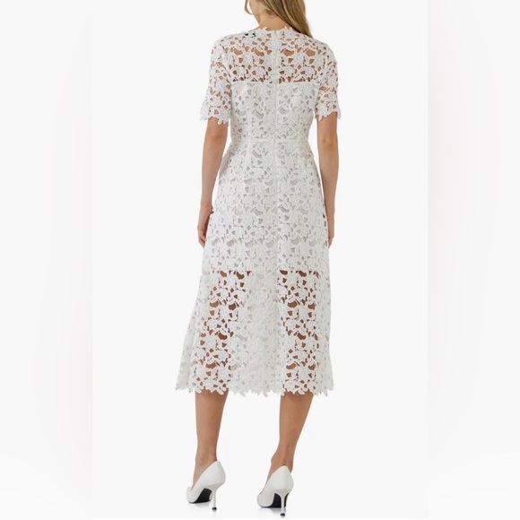 Endless Rose White Lace Midi Dress - Picture 3 of 6